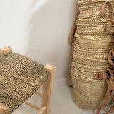 Handtasche NATURAL mit Lederriemen