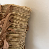 Handtasche NATURAL mit Lederriemen