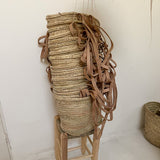 Handtasche NATURAL mit Lederriemen