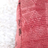 Vintage Amazigh Pouf WASHED RED