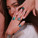 925-er Silver GREEN STONE